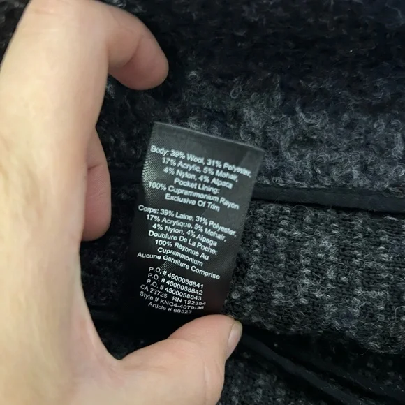 Aritzia Wilfred | 4 | wool mohair alpaca boucle knit shawl cardigan - Picture 7 of 7